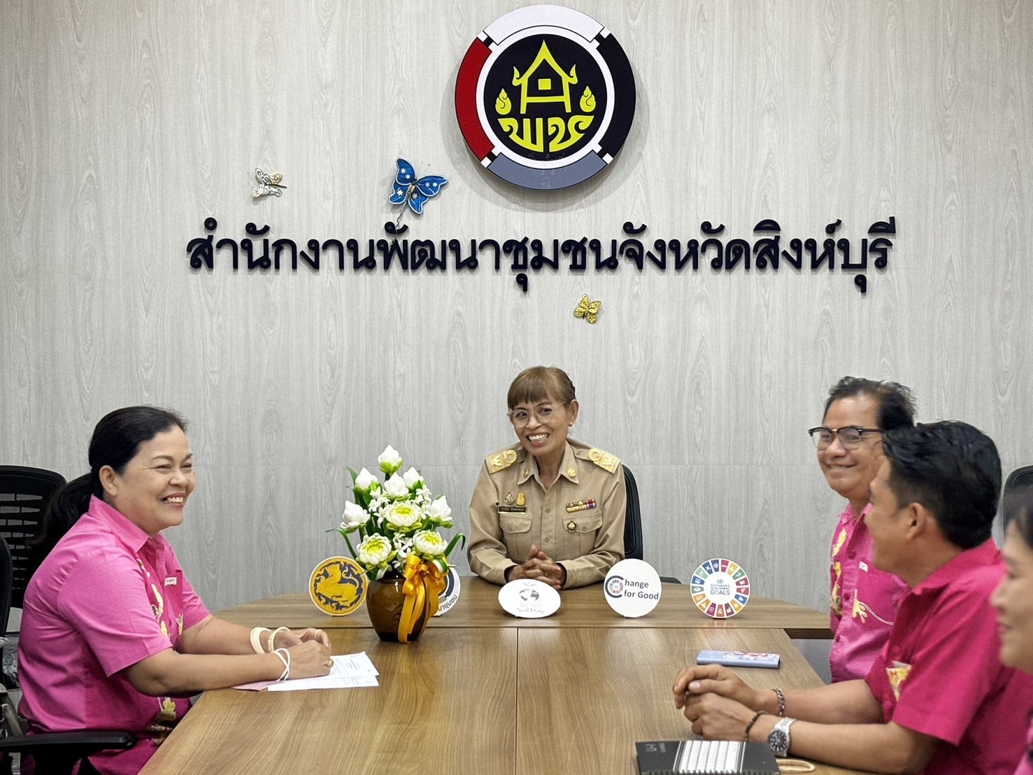 🌈 27/02/67พช.สิงห์บุรี พบปะ พูดคุย เครือข่ายผู้ผลิต ผู้ประกอบการ OTOP จังหวัดสิงห์บุรี