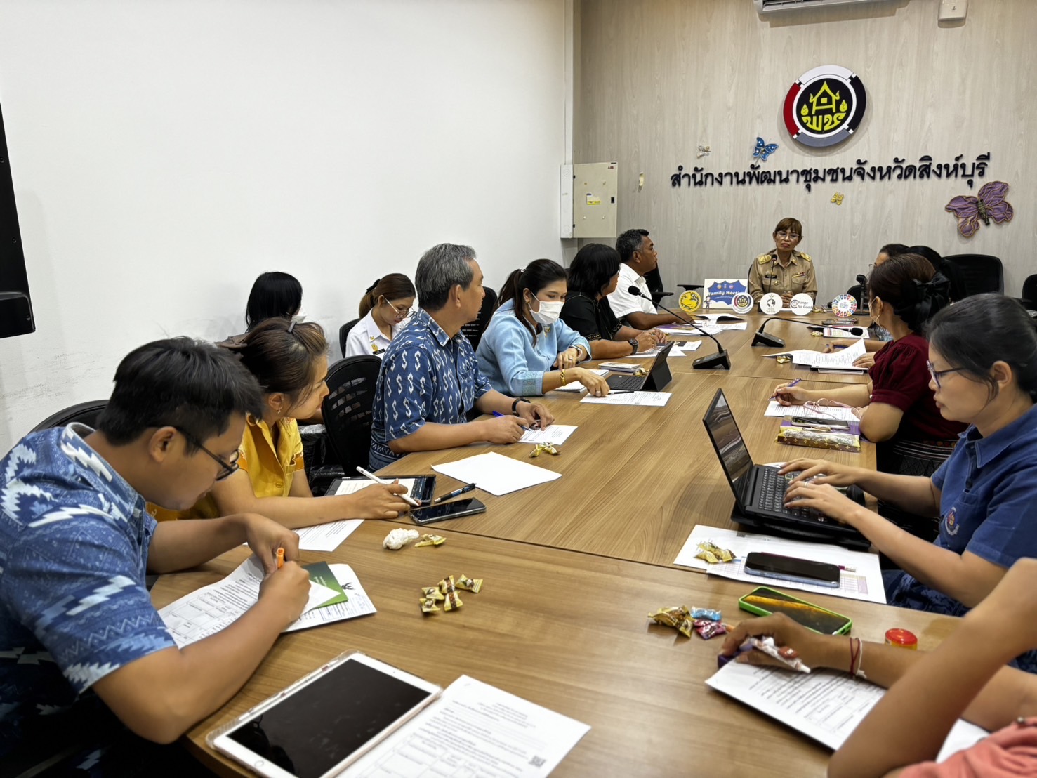 🌈 19/03/67 พช.สิงห์บุรี จัดประชุม Family Meeting สำนักงานพัฒนาชุมชนจังหวัดสิงห์บุรี ครั้งที่ 2/2567