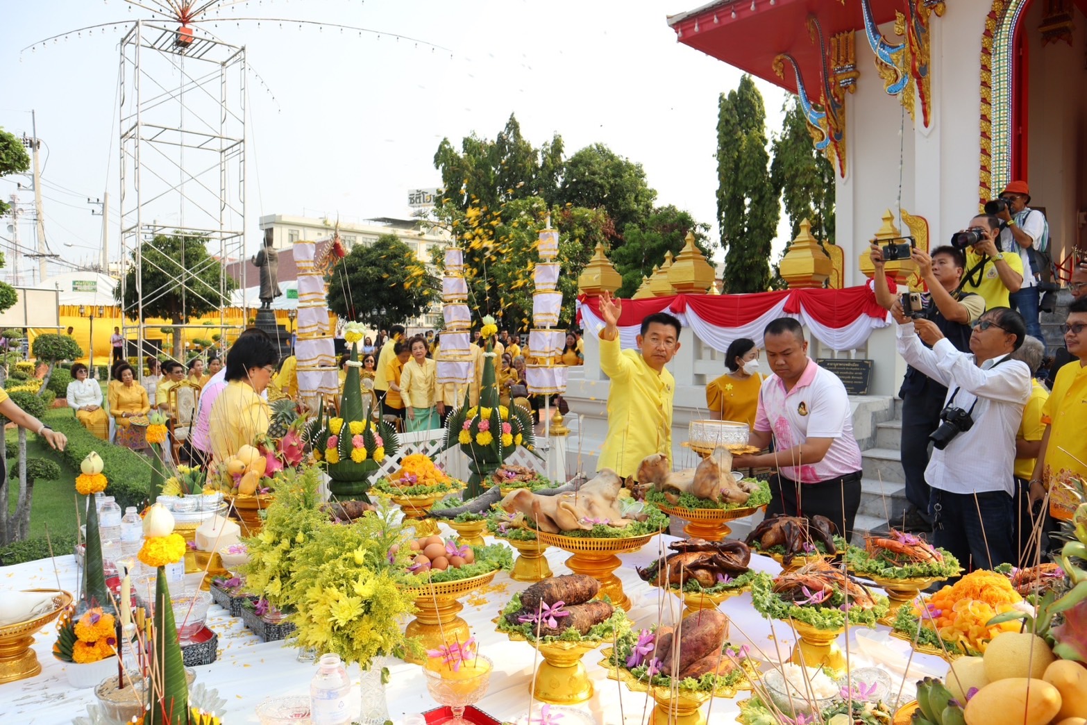 🌈 09/04/67 พช.สิงห์บุรี ร่วมงานสมโภชศาลหลักเมืองสิงห์บุรี