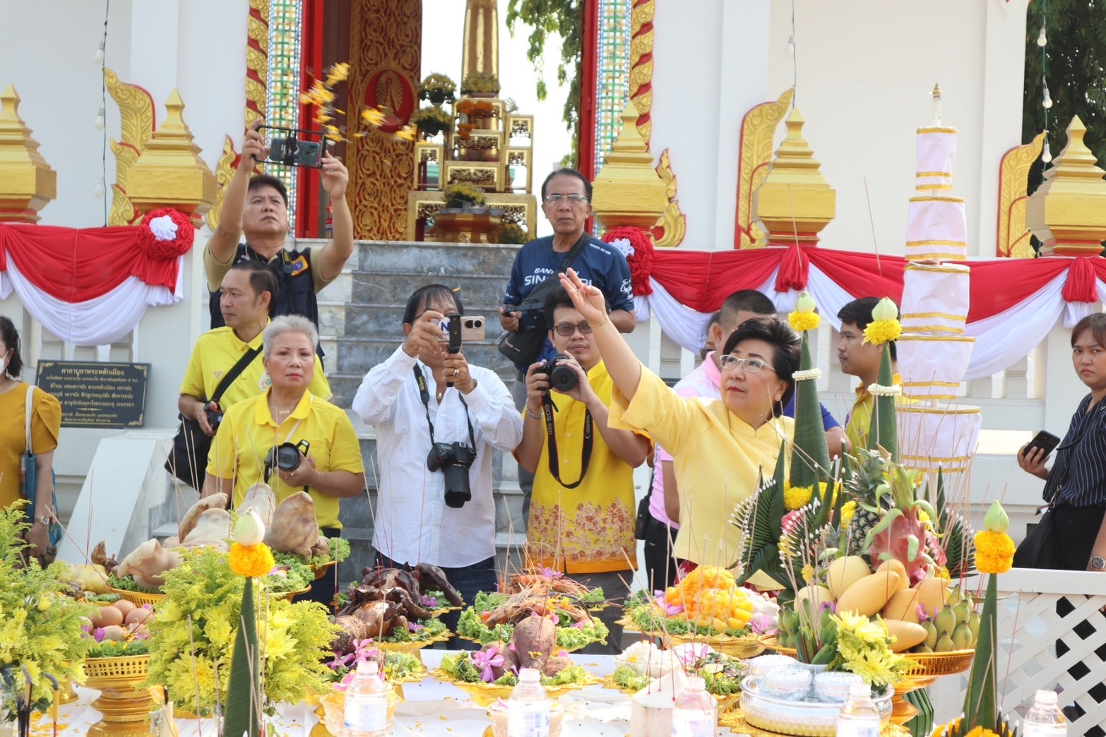 🌈 09/04/67 พช.สิงห์บุรี ร่วมงานสมโภชศาลหลักเมืองสิงห์บุรี