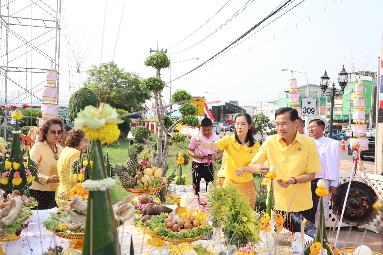 🌈 09/04/67 พช.สิงห์บุรี ร่วมงานสมโภชศาลหลักเมืองสิงห์บุรี