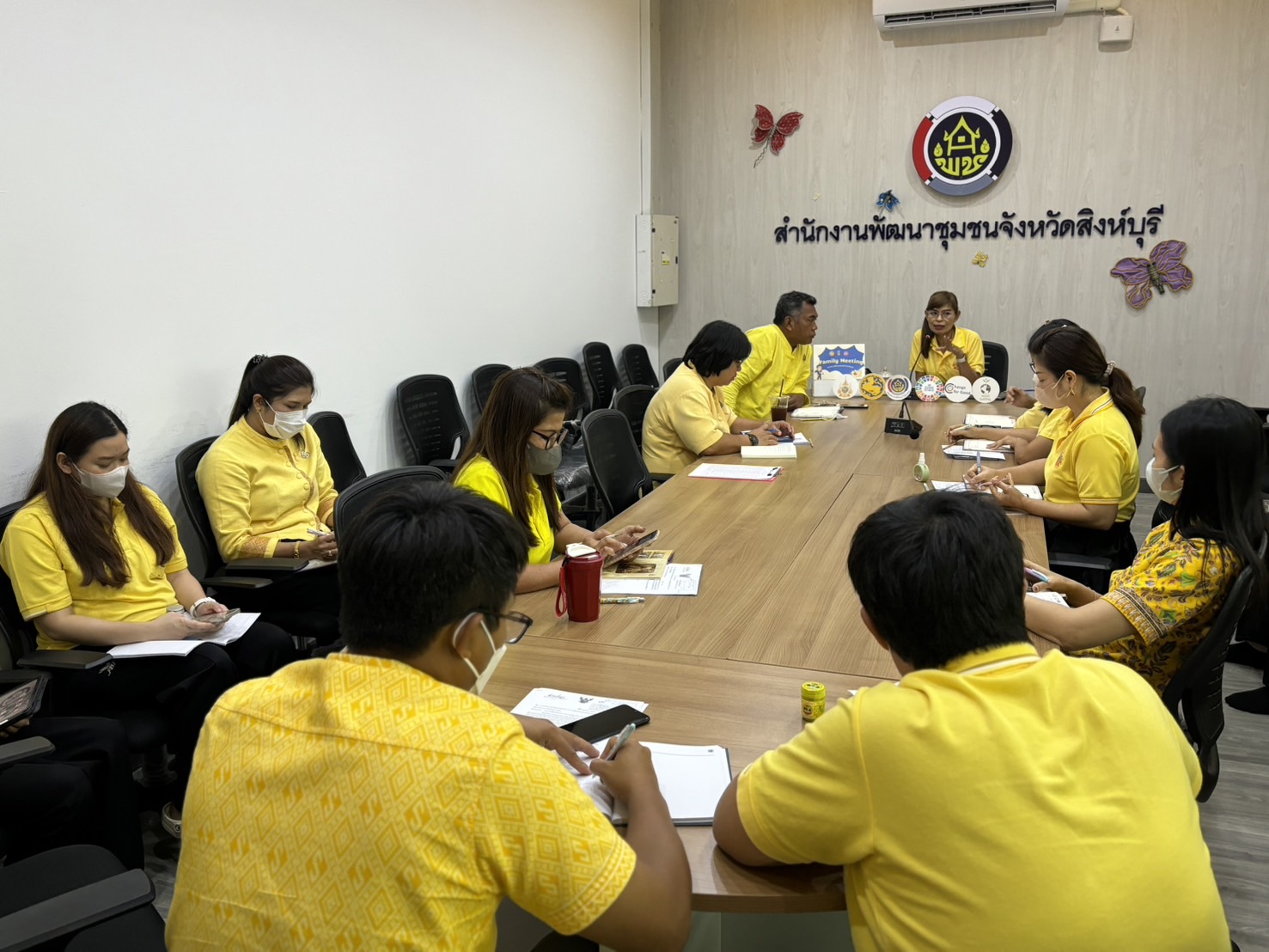 🌈 22/04/67 พช.สิงห์บุรี จัดประชุม Family Meeting สำนักงานพัฒนาชุมชนจังหวัดสิงห์บุรี ครั้งที่ 5/2567