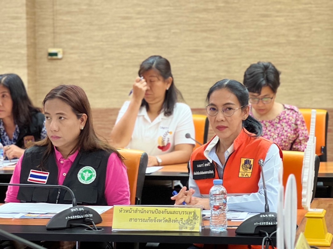 🌈 12/04/67 พช.สิงห์บุรี ร่วมประชุมติดตามการดำเนินงานป้องกันและลดอุบัติเหตุทางถนนช่วงเทศกาลสงกรานต์ พ.ศ. 2567
