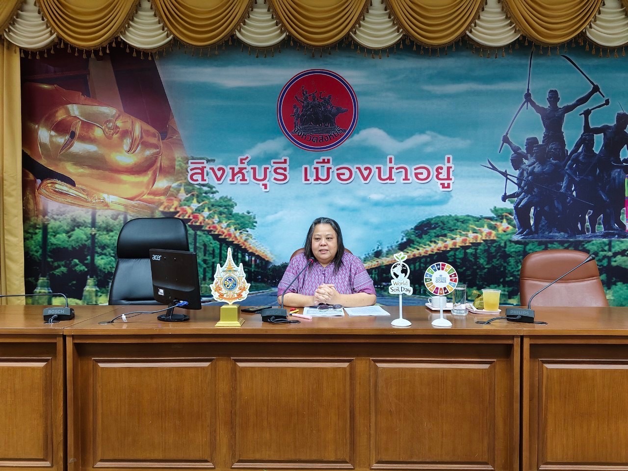 🌈 06/06/67 พช.สิงห์บุรี ดำเนินโครงการ S to S (singburi strong) โครงการนวัตกรรม ภายใต้โครงการพัฒนาชุมชนใสสะอาด